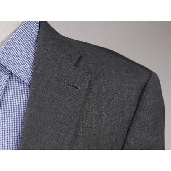 Peter Millar Men's Solid Gray 2-Btn Wool Blazer Jacket 41R - Picture 4 of 12